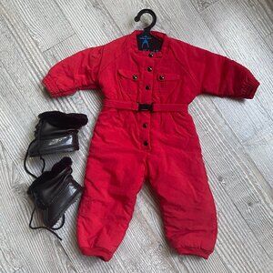 Vintage American Girl Snow Outfit with Boots